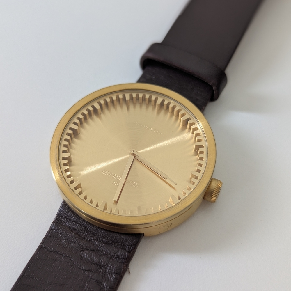 Piet Hein Eek X LEFF Amsterdam Gold and Brown Watch - Picture 6 of 13